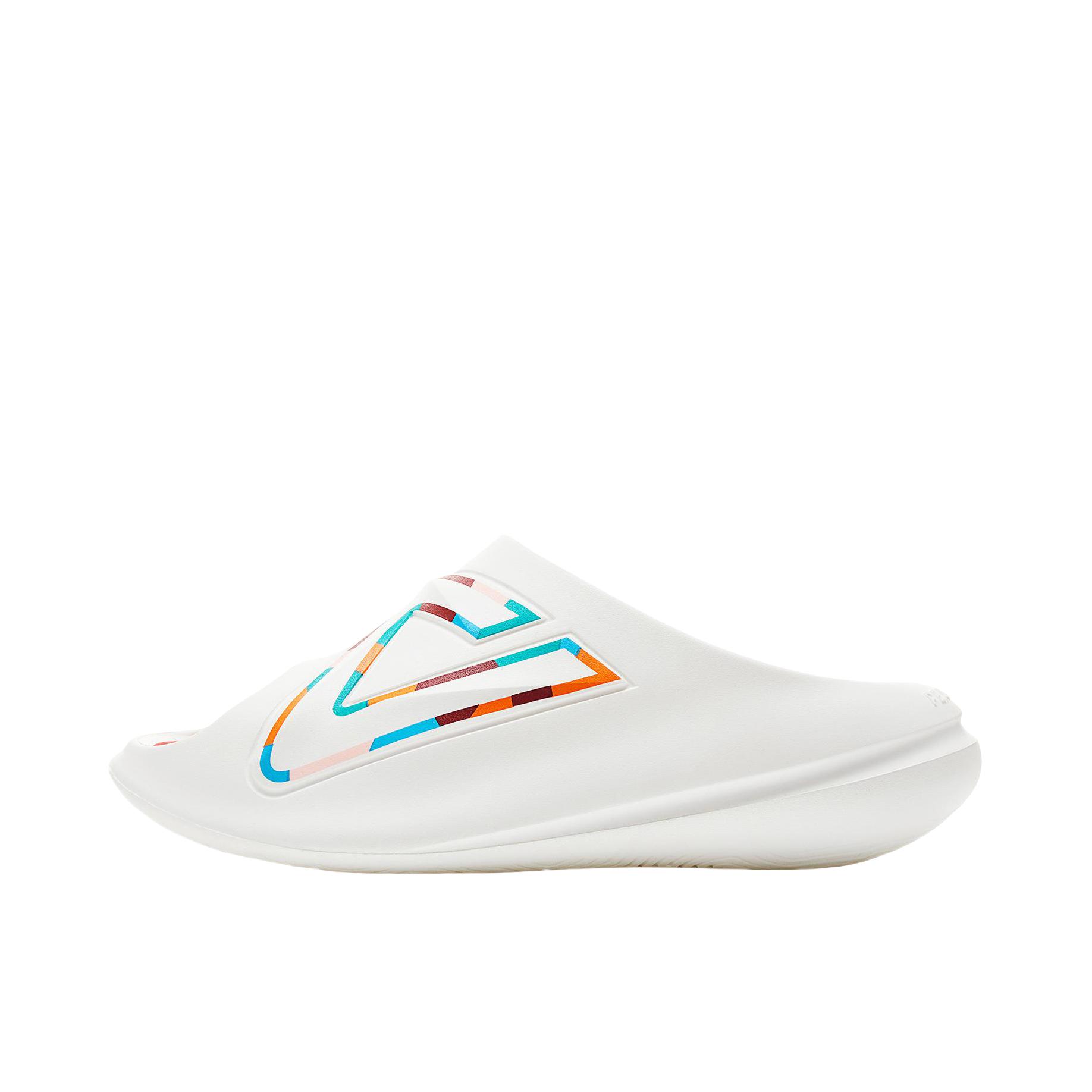 推荐商品：匹克 态极 小胖拖 防磨运动 缓震回弹 潮流简约 防滑 出街 软弹 沙滩 防臭 外穿 增高 拖鞋 乳白色/红色