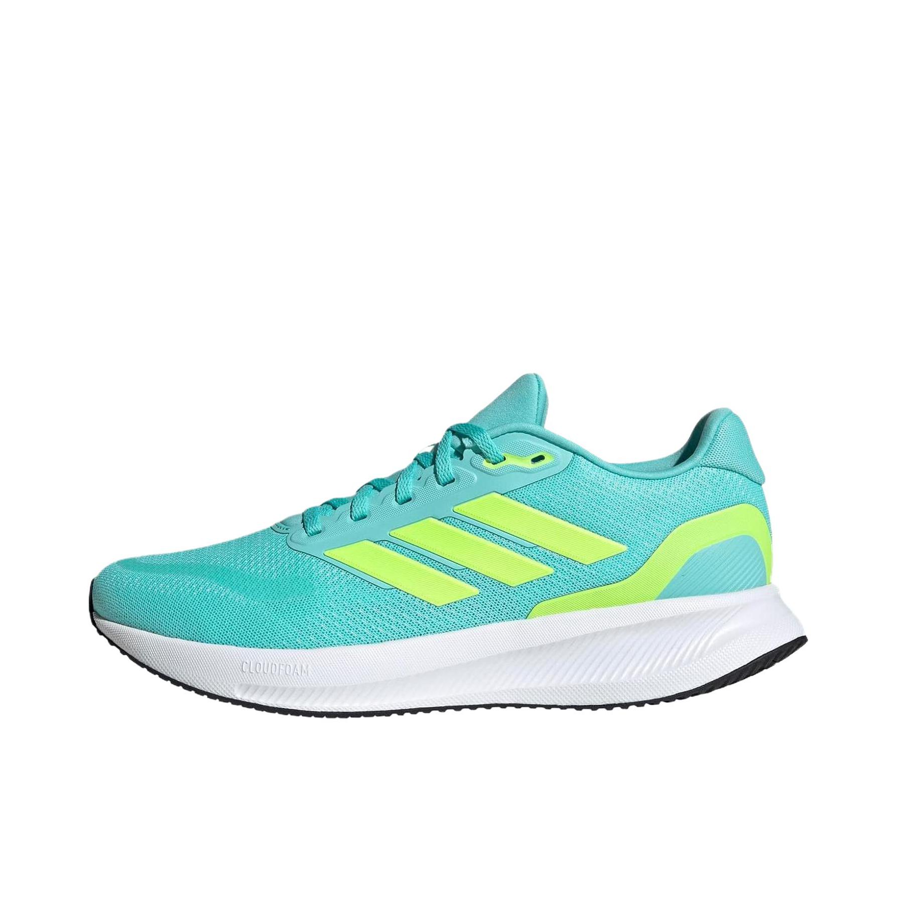 推荐商品：adidas Runfalcon 5.0 TR 支撑 减震 防滑 低帮 跑鞋 青色 