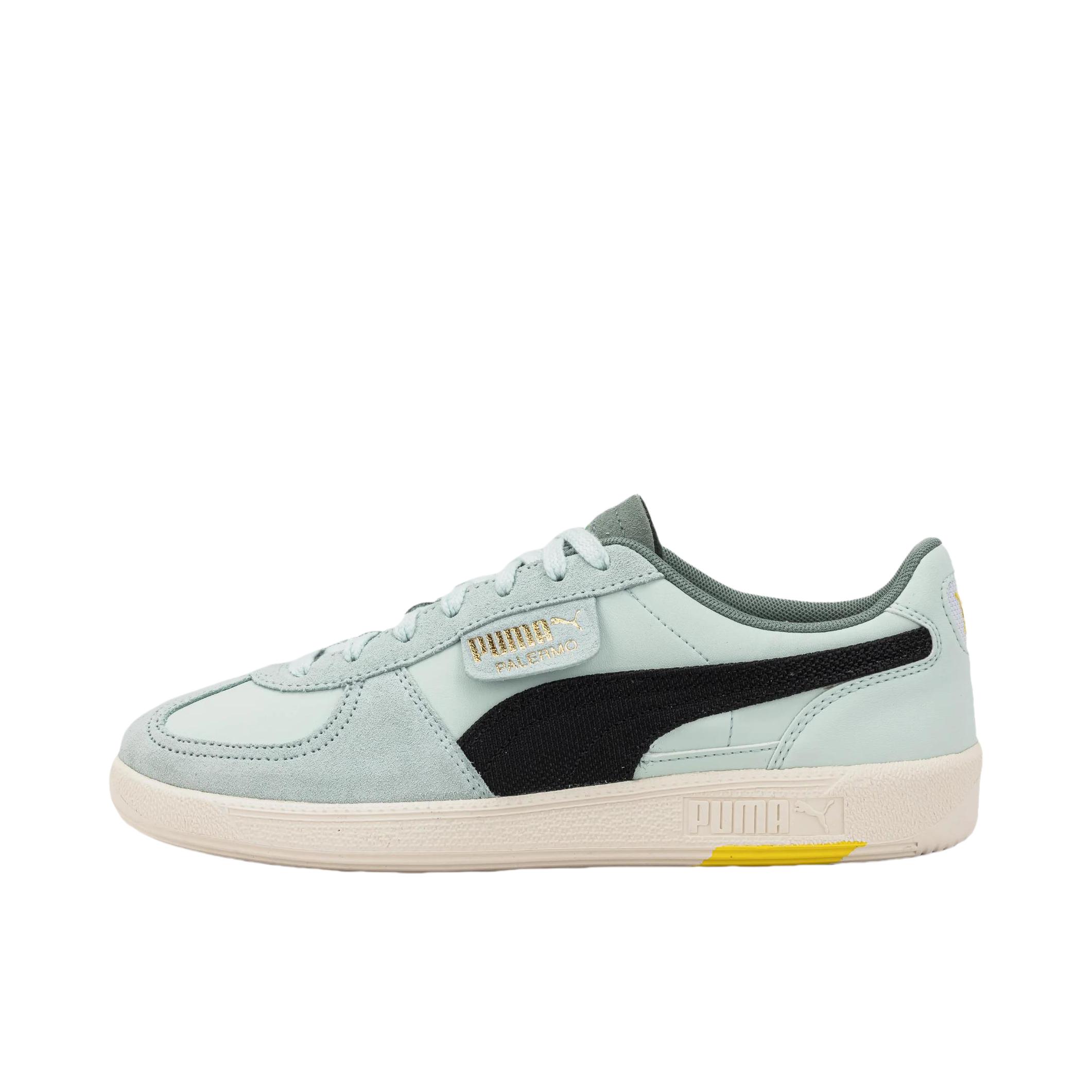 推荐商品：【朴彩英同款】 Puma/彪马 Palermo Og T头鞋 德训鞋 运动休闲鞋 时尚潮流拼接舒适百搭薄底复古 Scuderia Ferrari联名/灰色/绿色