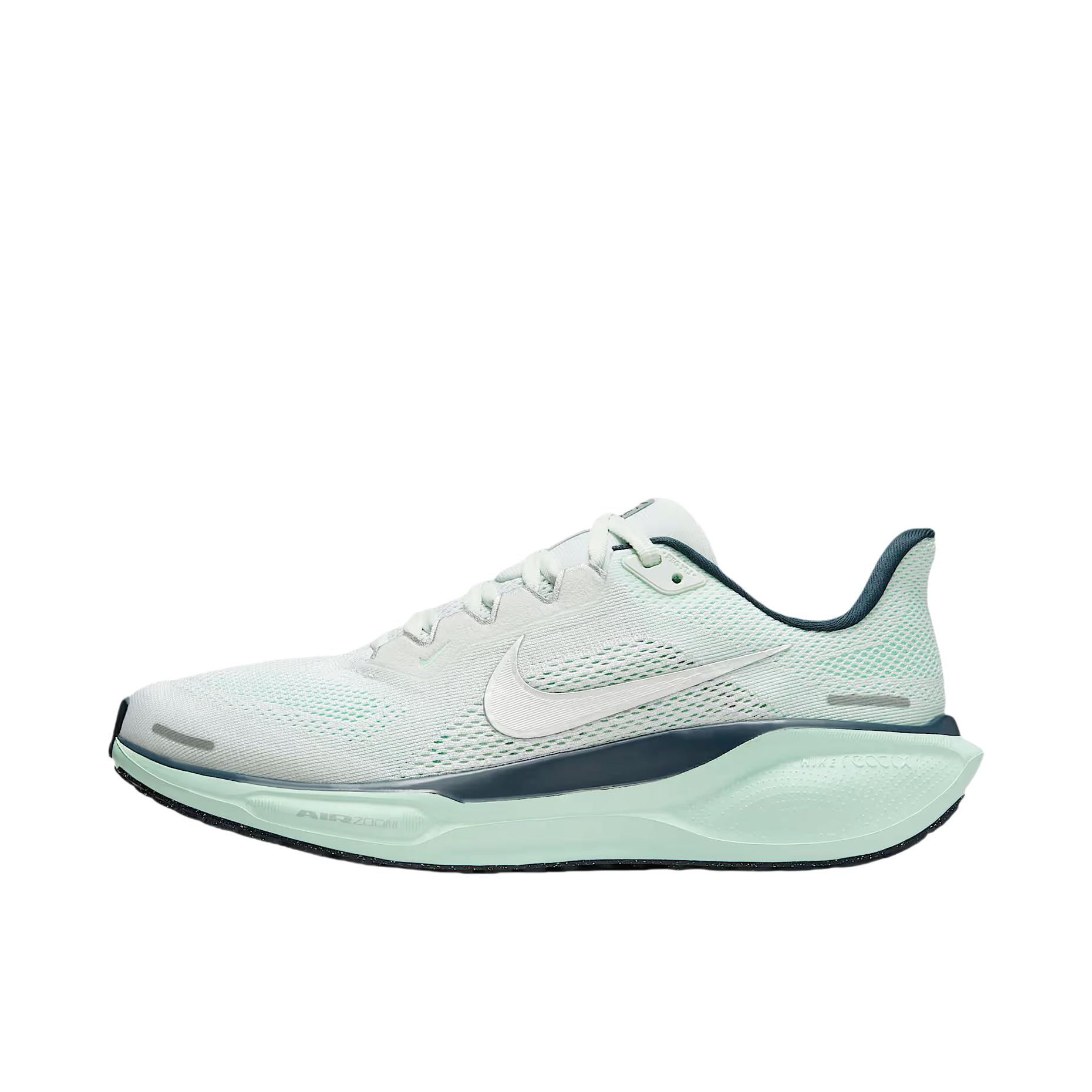 推荐商品：Nike Air Zoom Pegasus 41 飞马 跑鞋 ReactX泡绵缓震透气轻便回弹训练防滑马拉松短跑支撑贴合耐用 淡绿色 