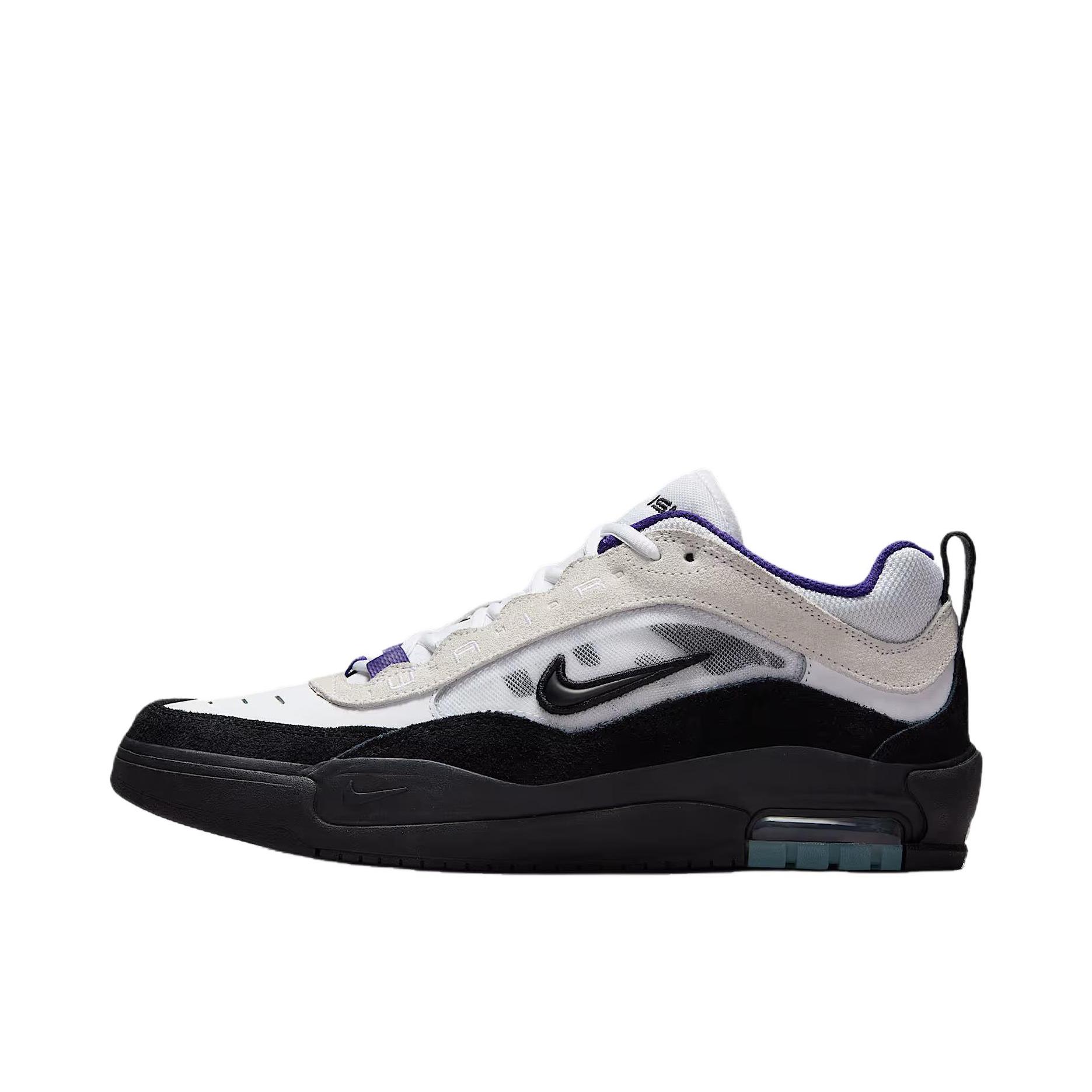 推荐商品：Nike Air Max Ishod 滑板鞋 板鞋 防滑耐磨平衡透气缓震绒面革网眼 白色/黑色