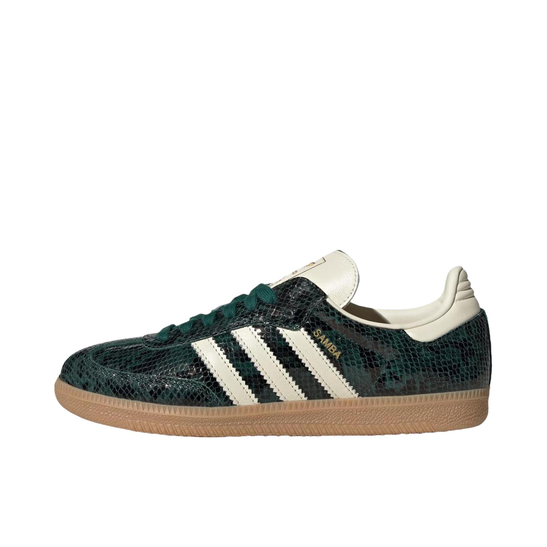 推荐商品：adidas Originals Samba OG T头鞋 板鞋 经典复古舒适百搭耐磨合成革圆头薄底贴合 女款/黑色/米色 