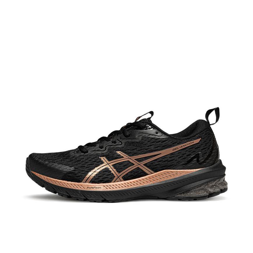 推荐商品：Asics/亚瑟士 GEL-ANCHOR 跑鞋 百搭耐磨低帮厚底轻量稳定支撑 女款/黑色/粉色