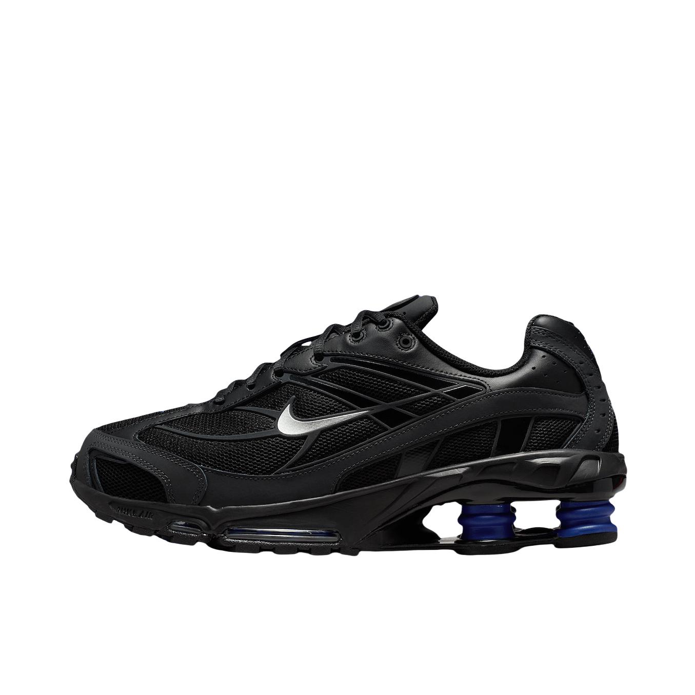 推荐商品：Nike Shox Ride 2 跑鞋 织物防滑耐磨复古支撑贴合回弹 黑色/蓝色