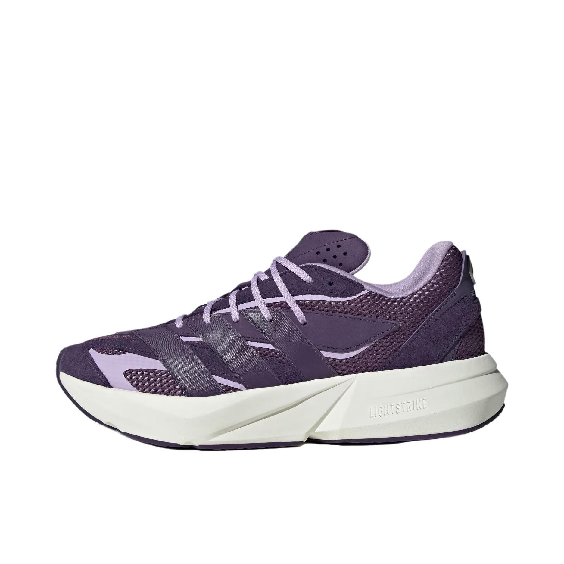 推荐商品：adidas Lightblaze 运动休闲鞋 简约防滑耐磨低帮回弹轻运动 梅赛德斯联名/紫色