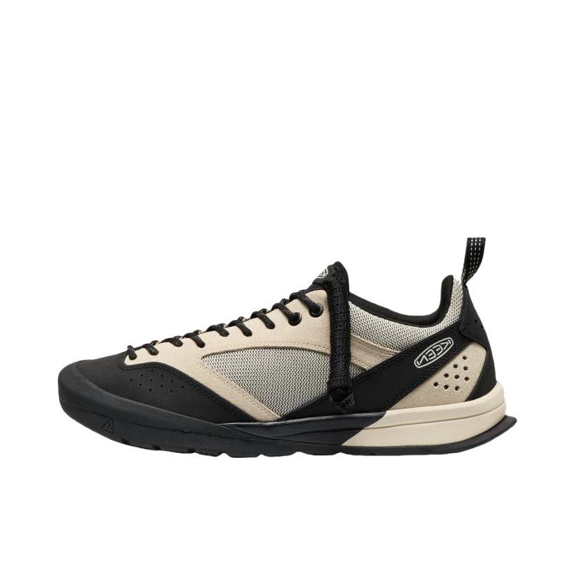 推荐商品：KEEN/科恩 Jasper III系列 户外休闲鞋 复古轻便低帮舒适支撑网布 桦木/黑色