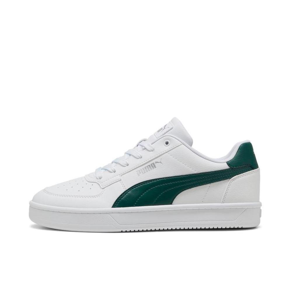 推荐商品：Puma/彪马 CAVEN 2.0 VTG 板鞋 减震回弹防滑耐磨轻便透气舒适百搭复古薄底 白色/深绿色