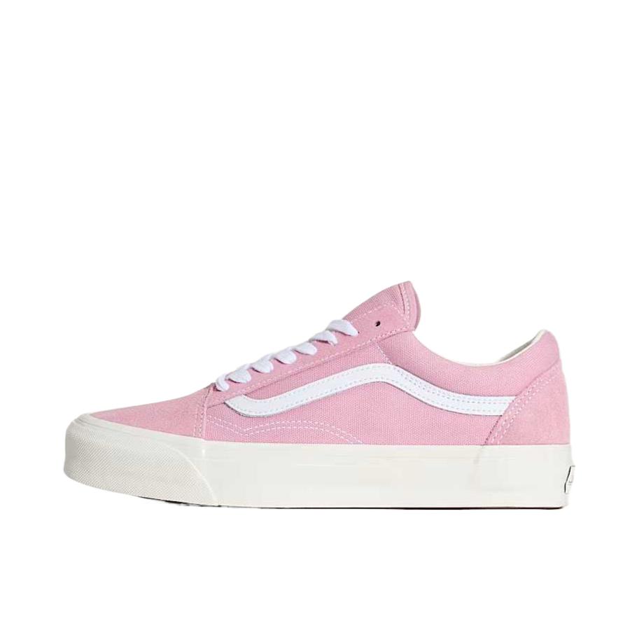 推荐商品：Vans/范斯 Premium Old Skool 板鞋 复古百搭时尚潮流防滑耐磨舒适低帮贴合 黎明粉红色