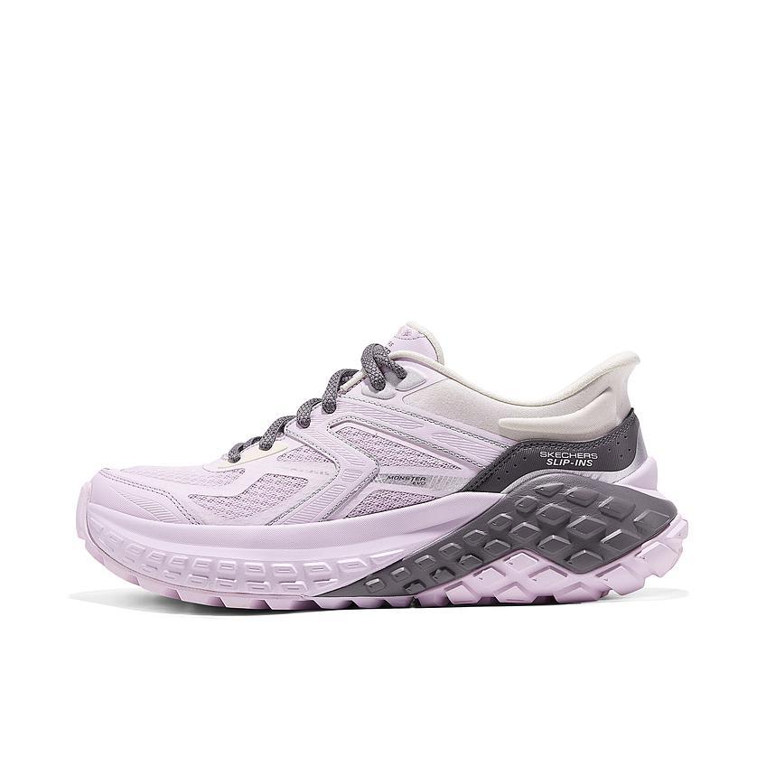 推荐商品：Skechers/斯凯奇  SPORT  怪兽鞋 老爹鞋 闪穿鞋  舒适缓震网布透气防滑耐磨百搭复古潮流时尚  女款/薰衣草色
