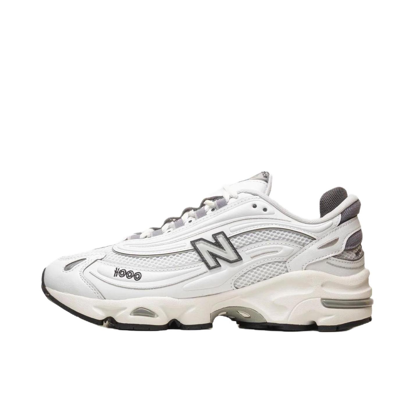 推荐商品：New Balance 1000 运动休闲鞋 舒适百搭透气防滑耐磨圆头复古 D宽/纯白色/灰色