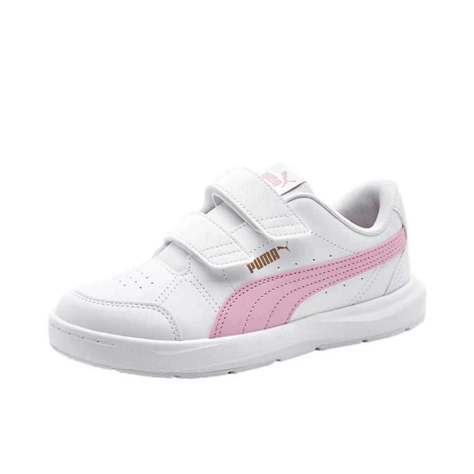 推荐商品：Puma/彪马 Evolve 舒适 轻便耐磨 魔术贴 童鞋 大童/白色/粉色