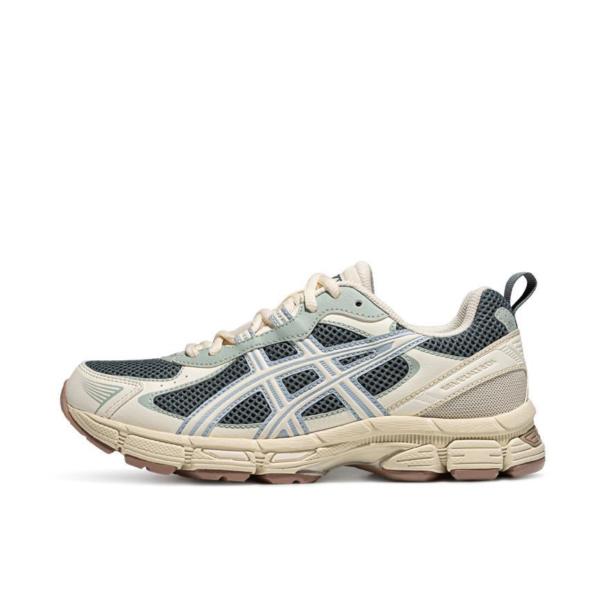 推荐商品：Asics/亚瑟士 Gel-Exalt 2 跑鞋 缓震型轻便回弹舒适网面透气百搭时尚织物训练柔软 女款/灰绿色/米白色