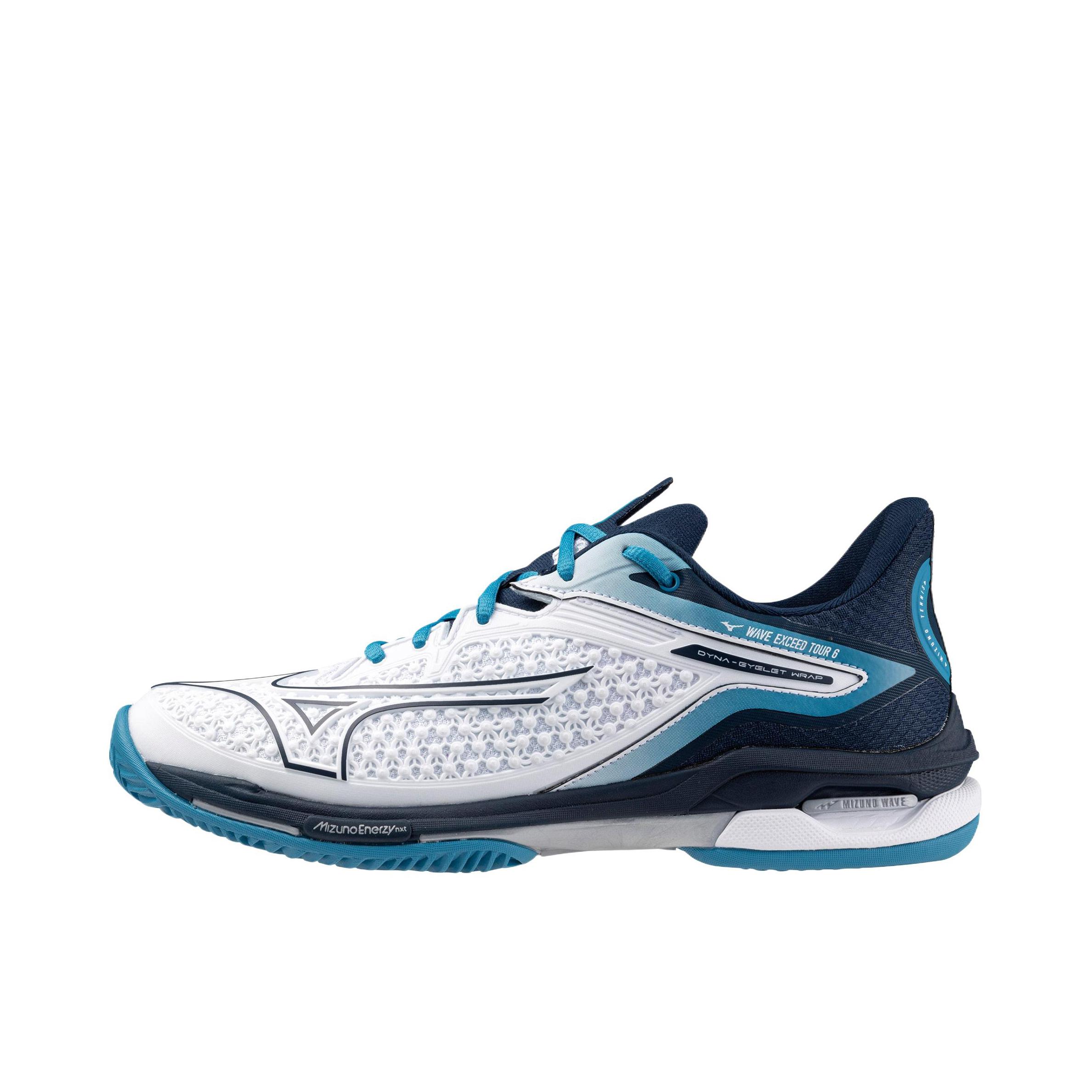 推荐商品：Mizuno/美津浓 Enerzy Net Exceed 6 防滑 减震 耐磨 稳定 网球鞋 61GA247061 蓝色/白色 