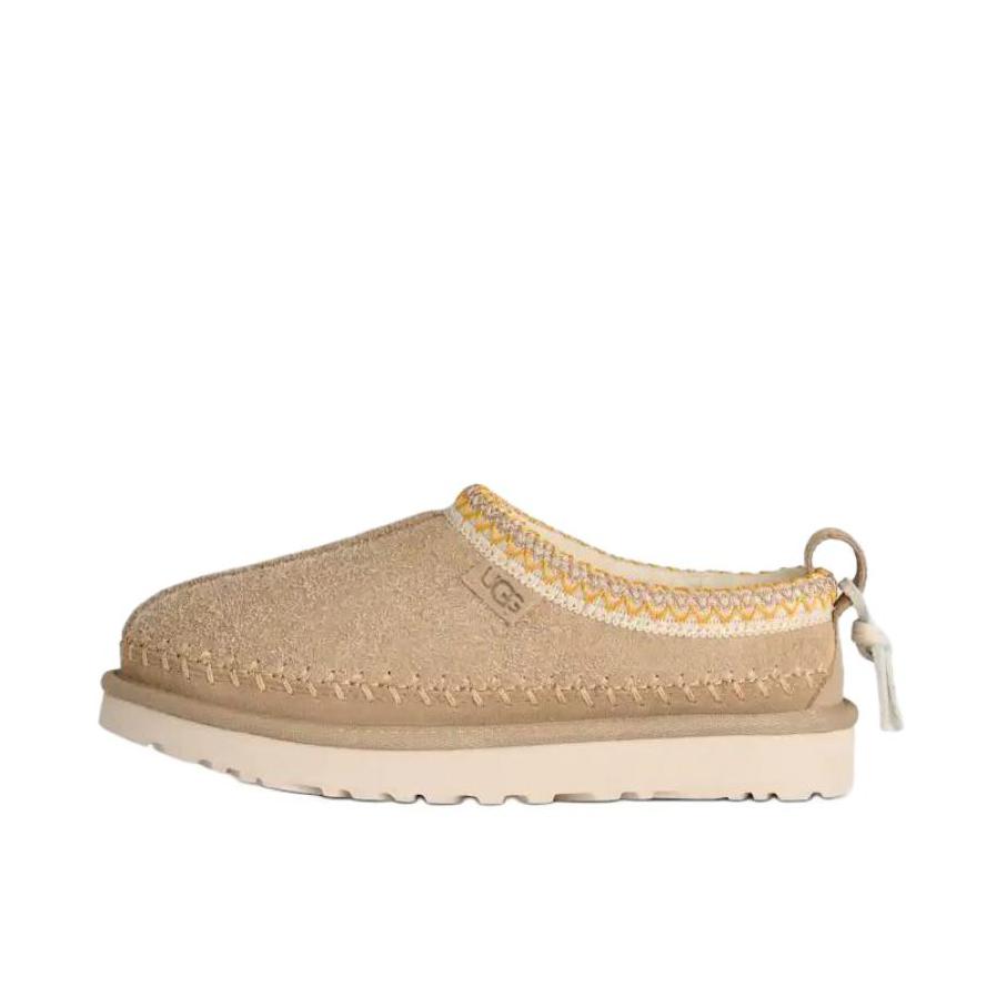 推荐商品：UGG Tasman Biarritz 运动休闲鞋 低帮一脚蹬圆头平跟 棕色/米色