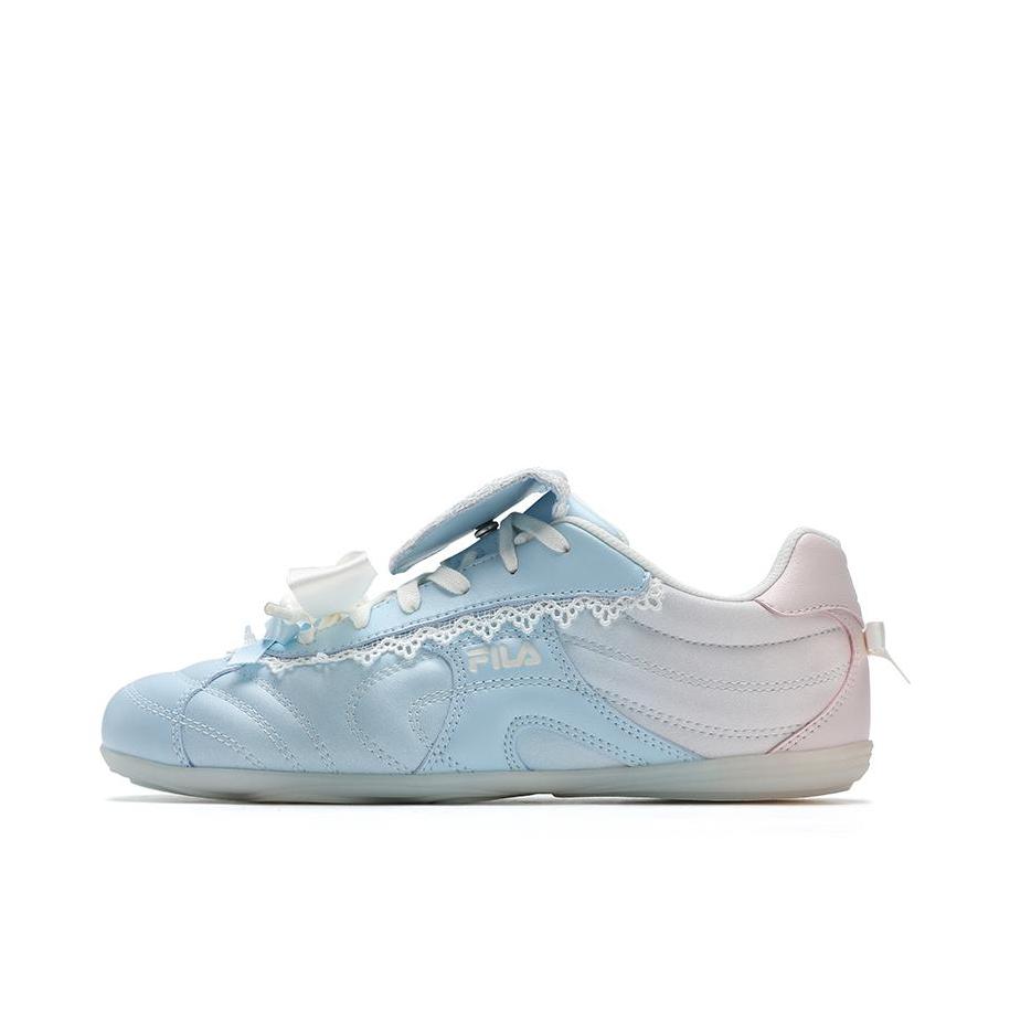 推荐商品：FILA/斐乐 LIPPER LS 复古系列 防滑 轻便 低帮 系带 运动休闲鞋 女款/香堇蓝/春花粉