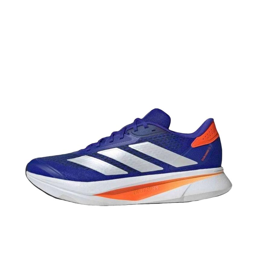 推荐商品：adidas DURAMO SL 2.0 跑鞋 百搭耐磨低帮系带透湿排汗鞋面网眼布短跑训练缓震防滑回弹备赛贴合耐穿支撑 蓝色