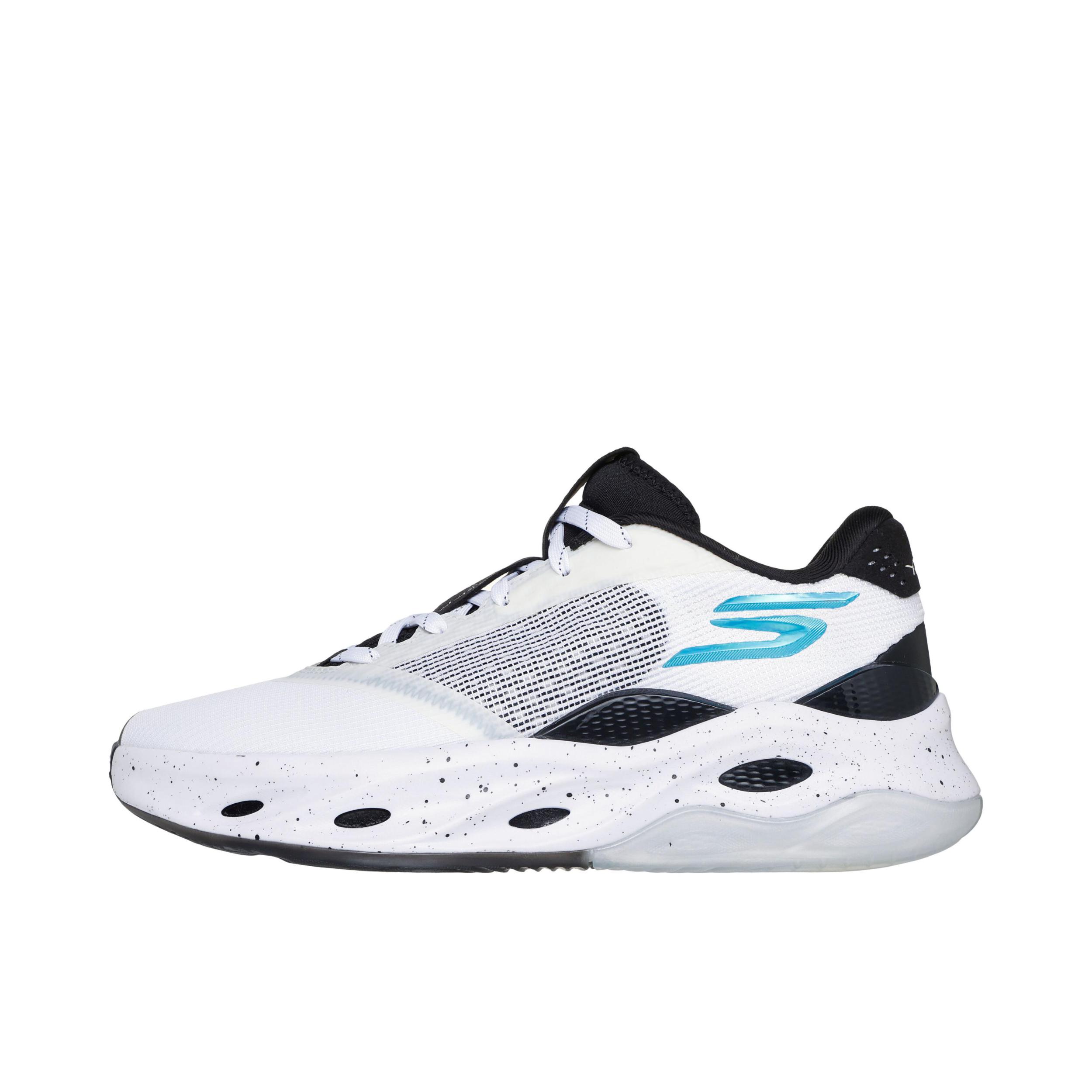 推荐商品：Skechers/斯凯奇 运动 缓震 潮酷 篮球鞋 253001 白色/黑色