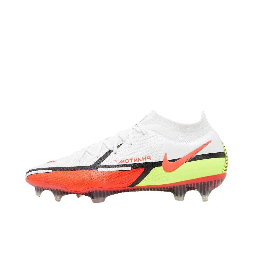 推荐商品：Nike GT2 Elite DF SG Pro AC 足球鞋 顶级金属长钉防滑耐磨 白色/橙色 