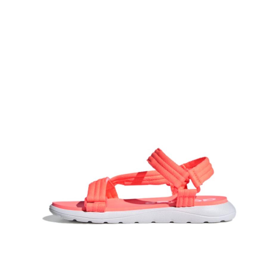 推荐商品：adidas/阿迪达斯 Comfort Sandal 防滑耐磨 舒适透气轻运动速干 露趾 沙滩 软底 凉鞋儿童 小童/珊瑚粉