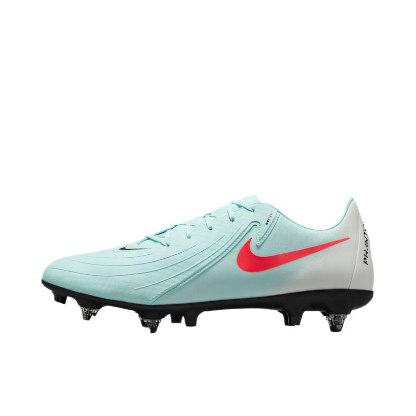 推荐商品：Nike Phantom GX 2 Academy SG 足球鞋 中端金属长钉天然草地轻便支撑防滑 浅蓝色