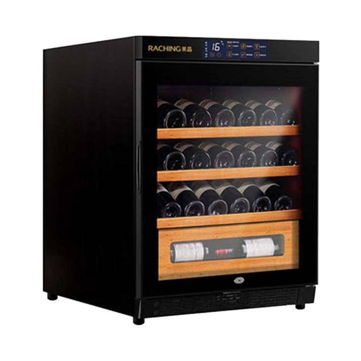 推荐商品：RACHING/美晶 W150A-MC 单门冰箱 150L 黑晶LCD面板 超温微信报警