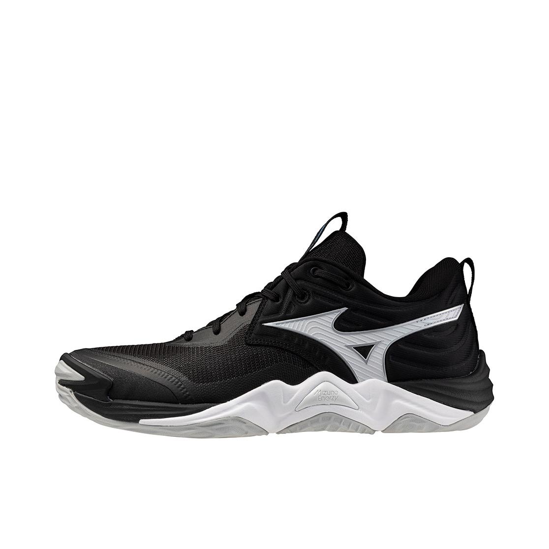 推荐商品：Mizuno/美津浓 WAVE MOMENTUM ELITE 训练鞋 柔软防滑低帮厚底 黑色