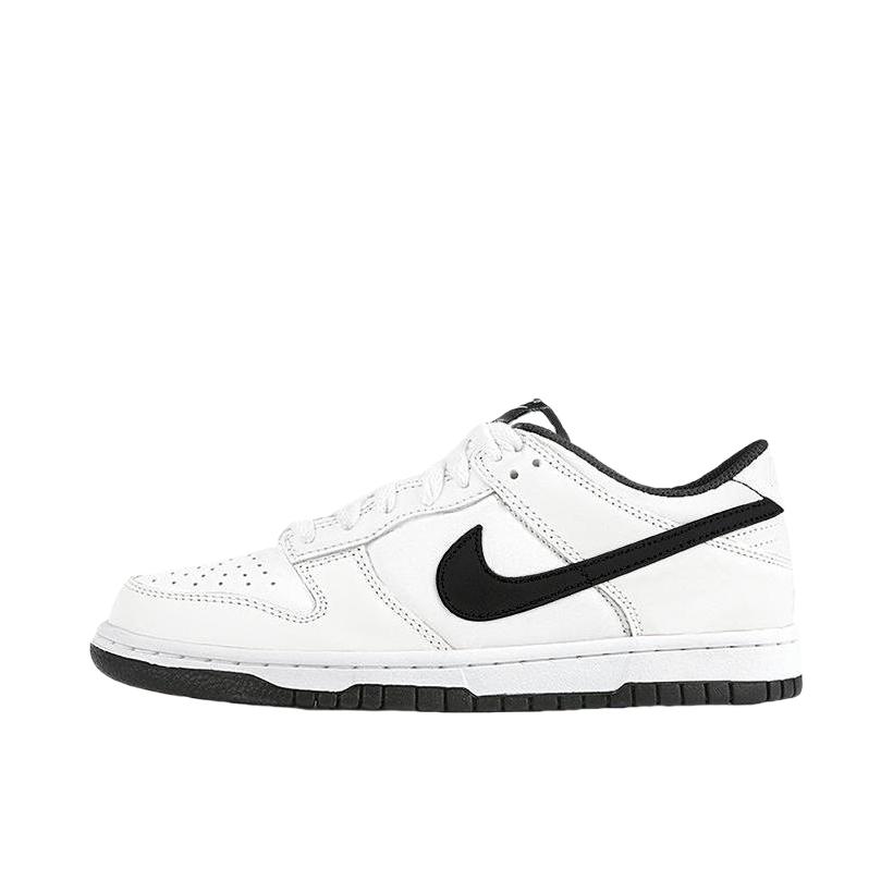 推荐商品：【定制球鞋】 Nike Dunk 板鞋 平跟系带防滑耐磨做旧高街简约百搭潮流复古美式 白纱踏风