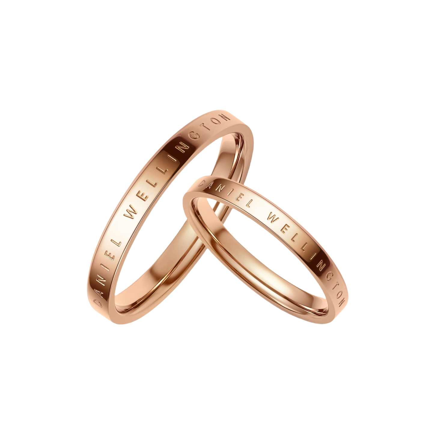 推荐商品：Daniel Wellington/丹尼尔•惠灵顿 Classic Ring DW冷淡风跨年素圈字母款锆石情侣戒指 R039-R046