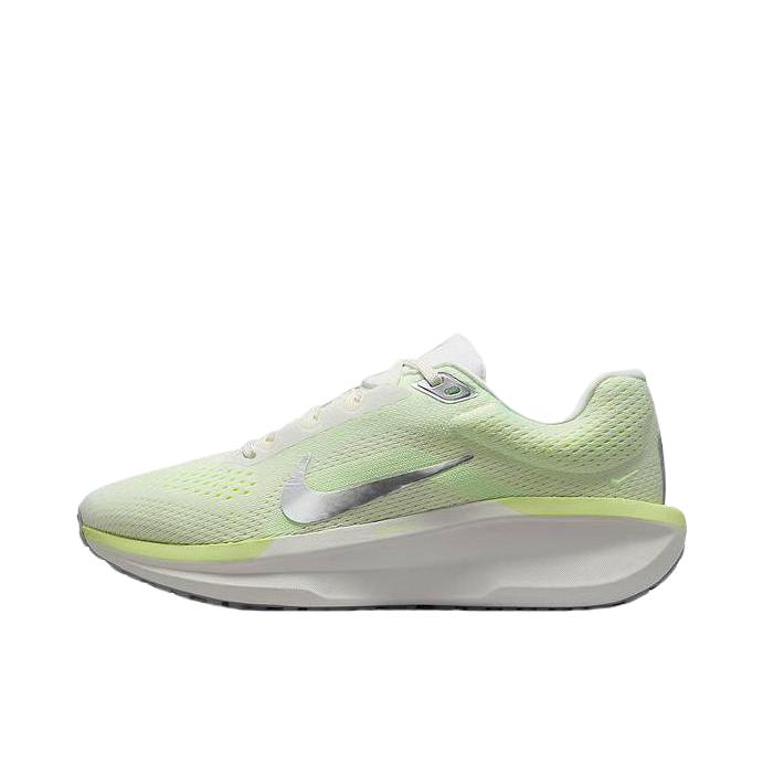 推荐商品：Nike Winflo 11 跑鞋 网面轻便减震简约休闲长跑短跑训练防水圆头贴合支撑 女款/绿色/白色