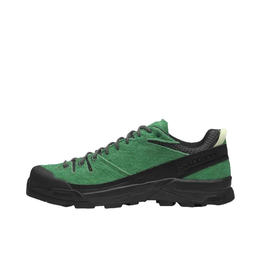 推荐商品：Salomon/萨洛蒙 X-ALP SUEDE 百搭 耐磨 低帮 厚底 跑鞋 绿色