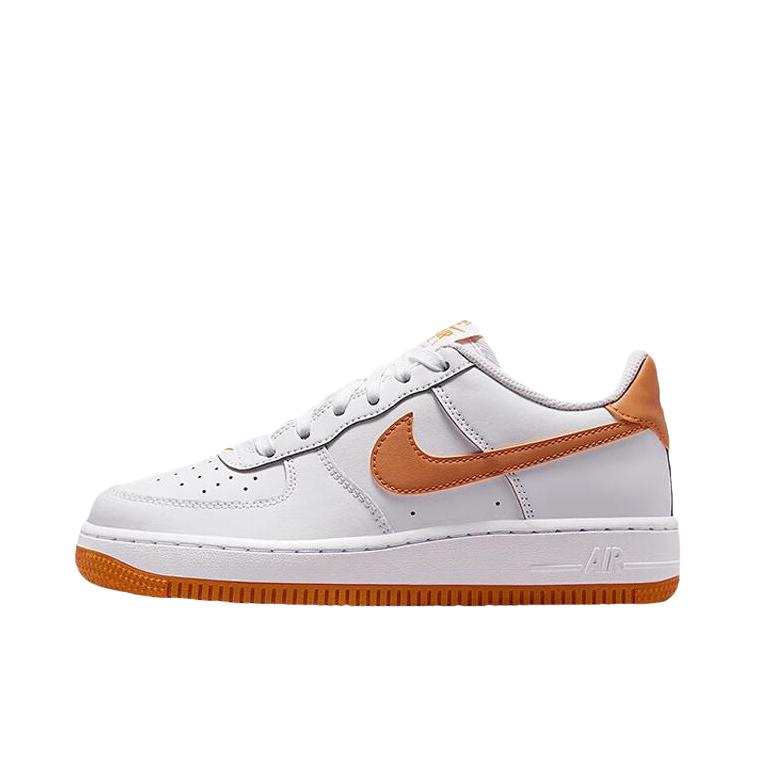 推荐商品：Nike Air Force 1 空军一号 板鞋 轻便舒适百搭耐磨防滑 大童/白色/橙色