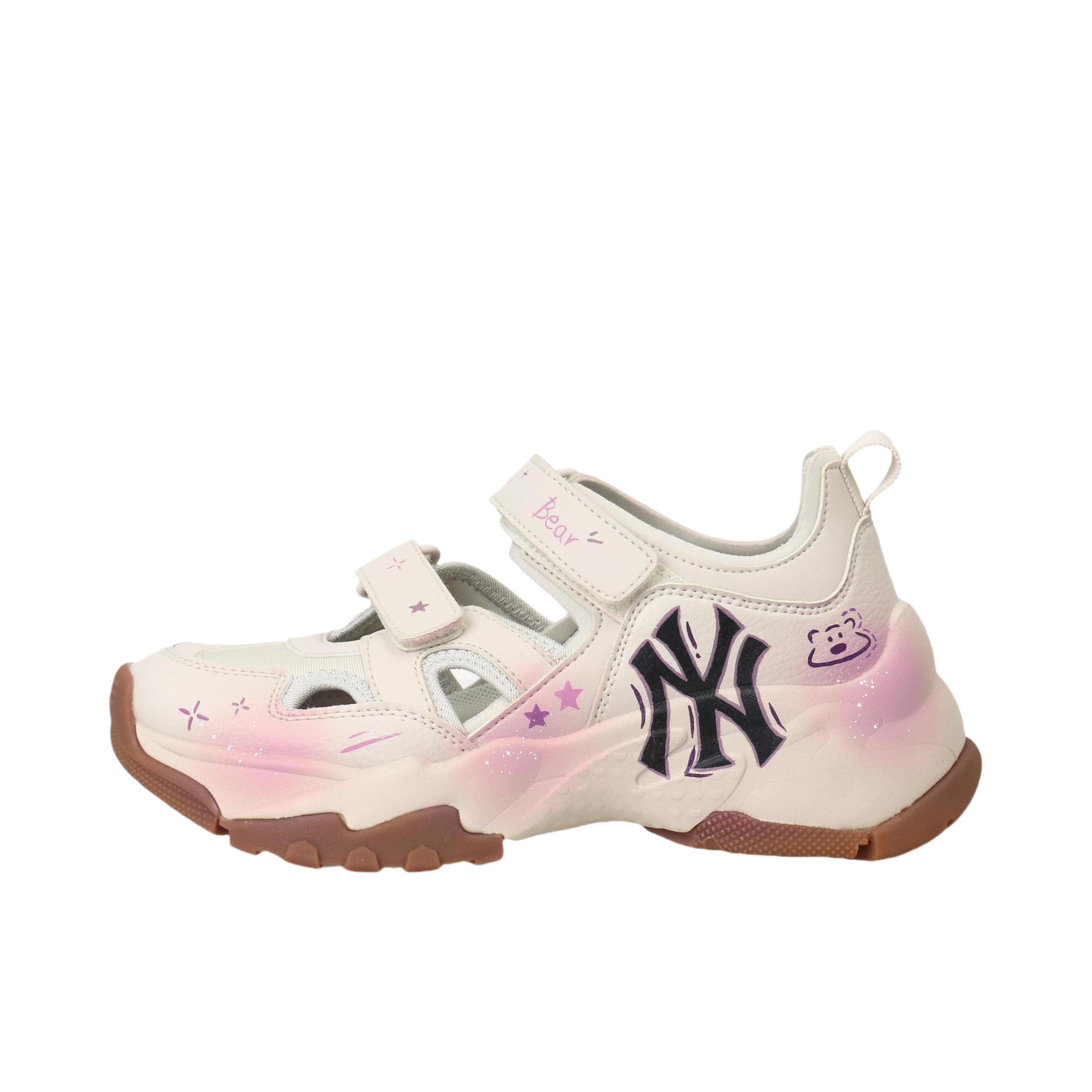 推荐商品：【定制鞋】MLB Sandal Chunky Mask 防滑耐磨 透气轻便 凉鞋 紫薯小熊