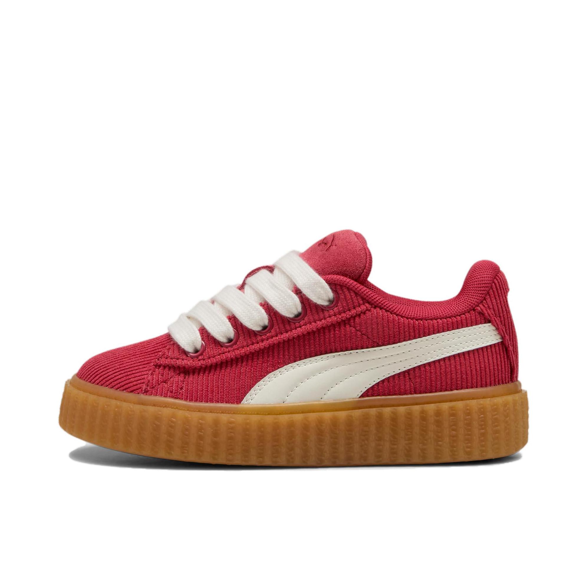 推荐商品：Puma/彪马 Creeper Phatty 板鞋 舒适透气防滑耐磨复古百搭简约灯芯绒 FENTY联名/红色/白色