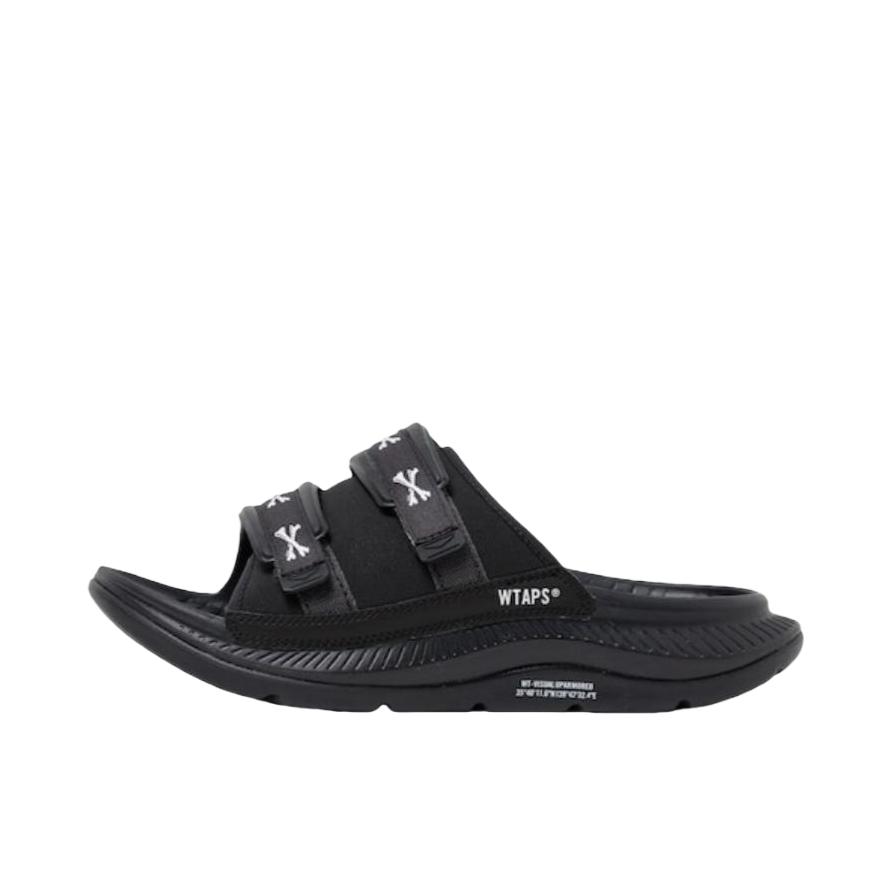 推荐商品：HOKA ONE ONE Ora Luxe 防滑耐磨 轻便透气 缓震 运动 一字 橡胶底 一脚蹬 涉水 拖鞋 WTAPS联名/黑色/白色