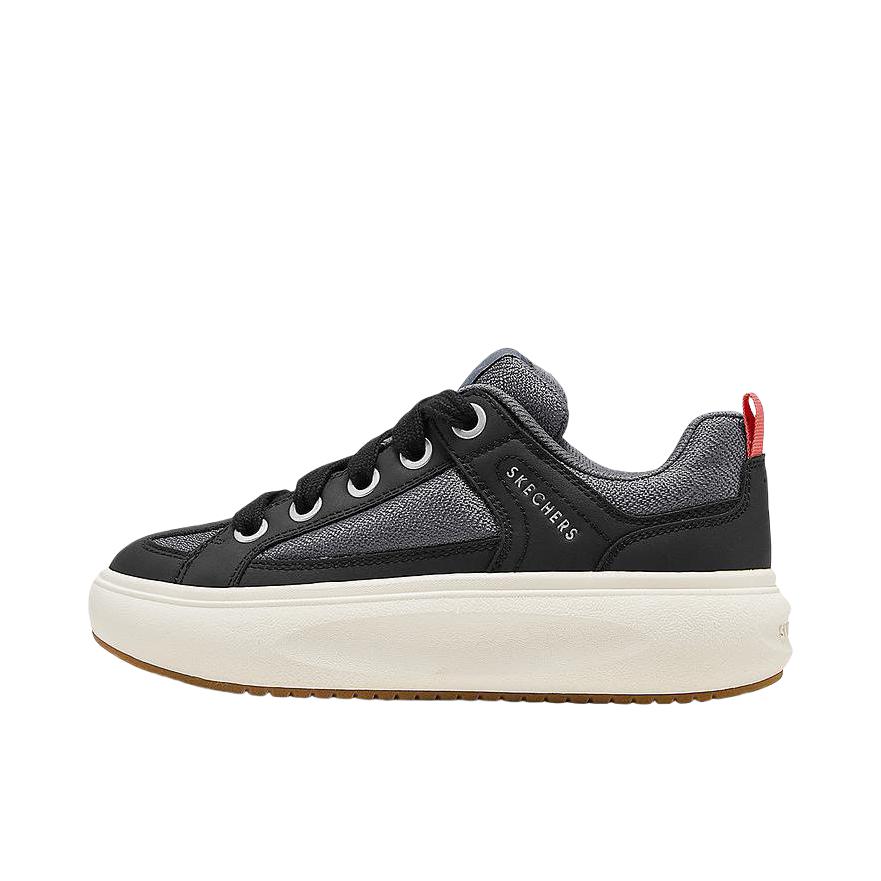推荐商品：Skechers/斯凯奇 板鞋 百搭软底运动中跟 183330 女款/黑色