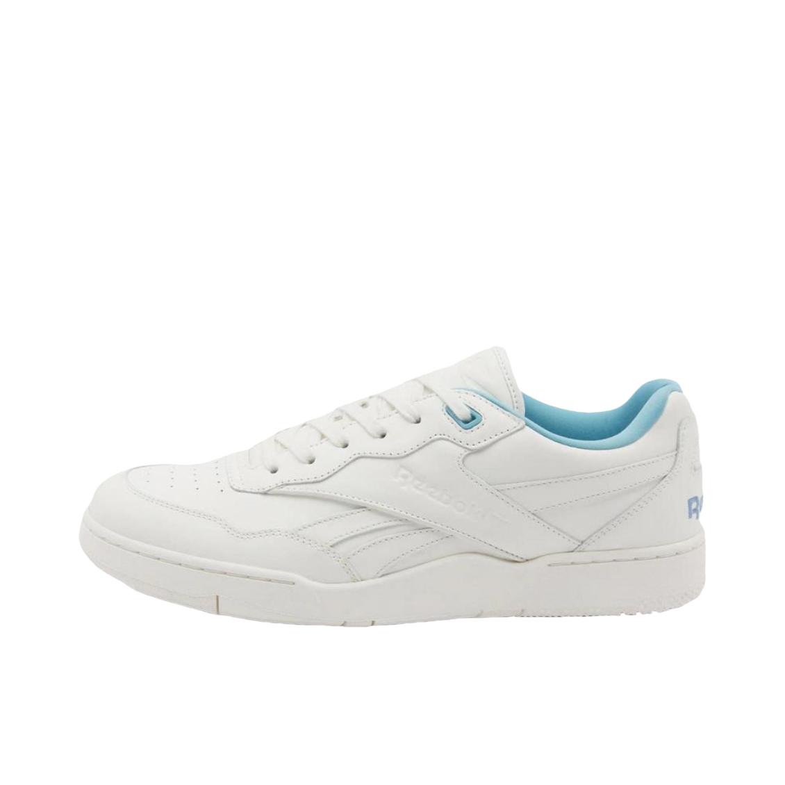 推荐商品：Reebok/锐步 BB 4000 II 复古经典 百搭 防滑耐磨 透气 耐穿 板鞋 纯白色/浅蓝色 