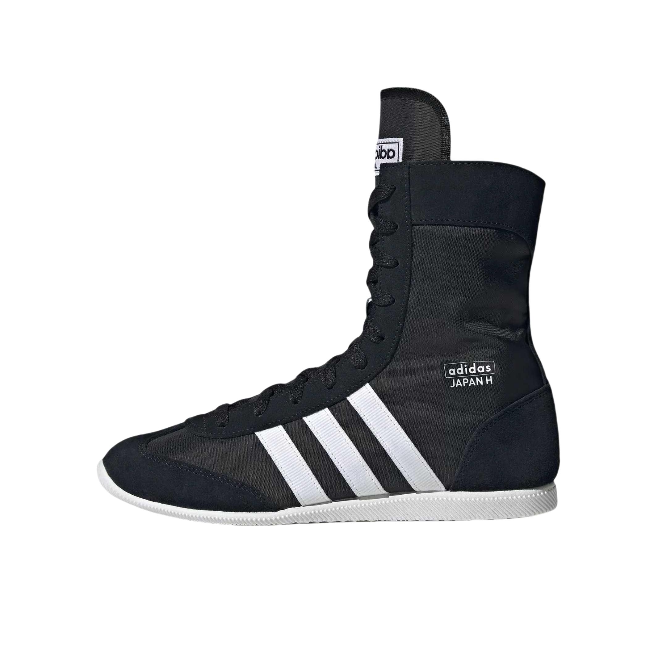 推荐商品：adidas Originals JAPAN H 防滑 高帮 圆头 运动休闲鞋 黑色/白色 