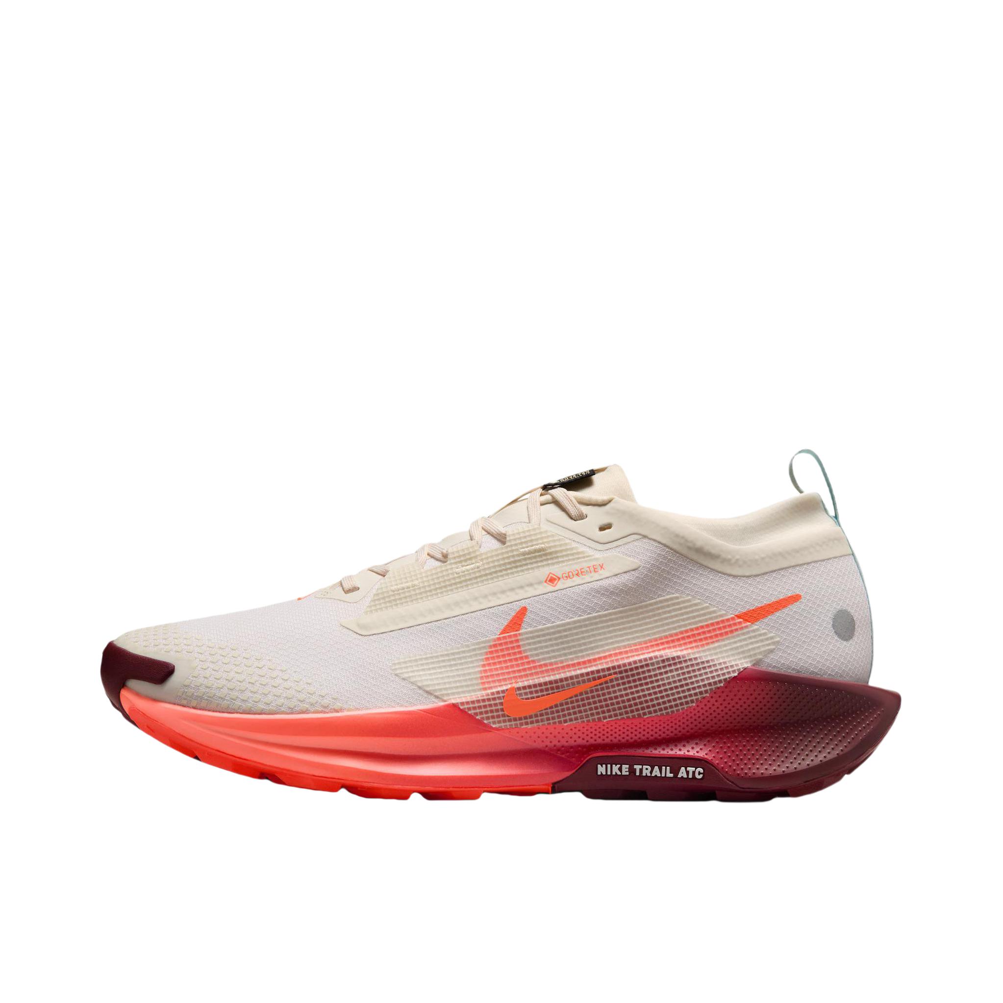 推荐商品：Nike Pegasus Trail 5 跑鞋 越野耐磨防水缓震训练回弹贴合耐用 米色/红色