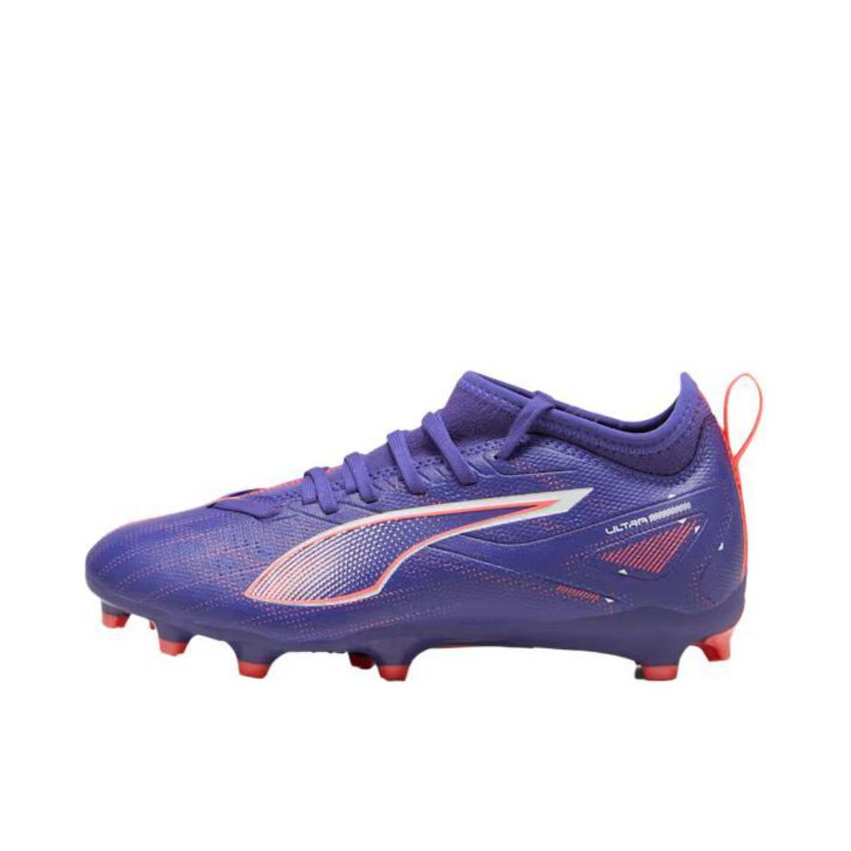 推荐商品：Puma/彪马  ULTRA 5 PLAY MG  短钉 人造草 防滑耐磨 舒适 低帮 钉鞋 支撑 胶质  足球鞋 大童/紫色