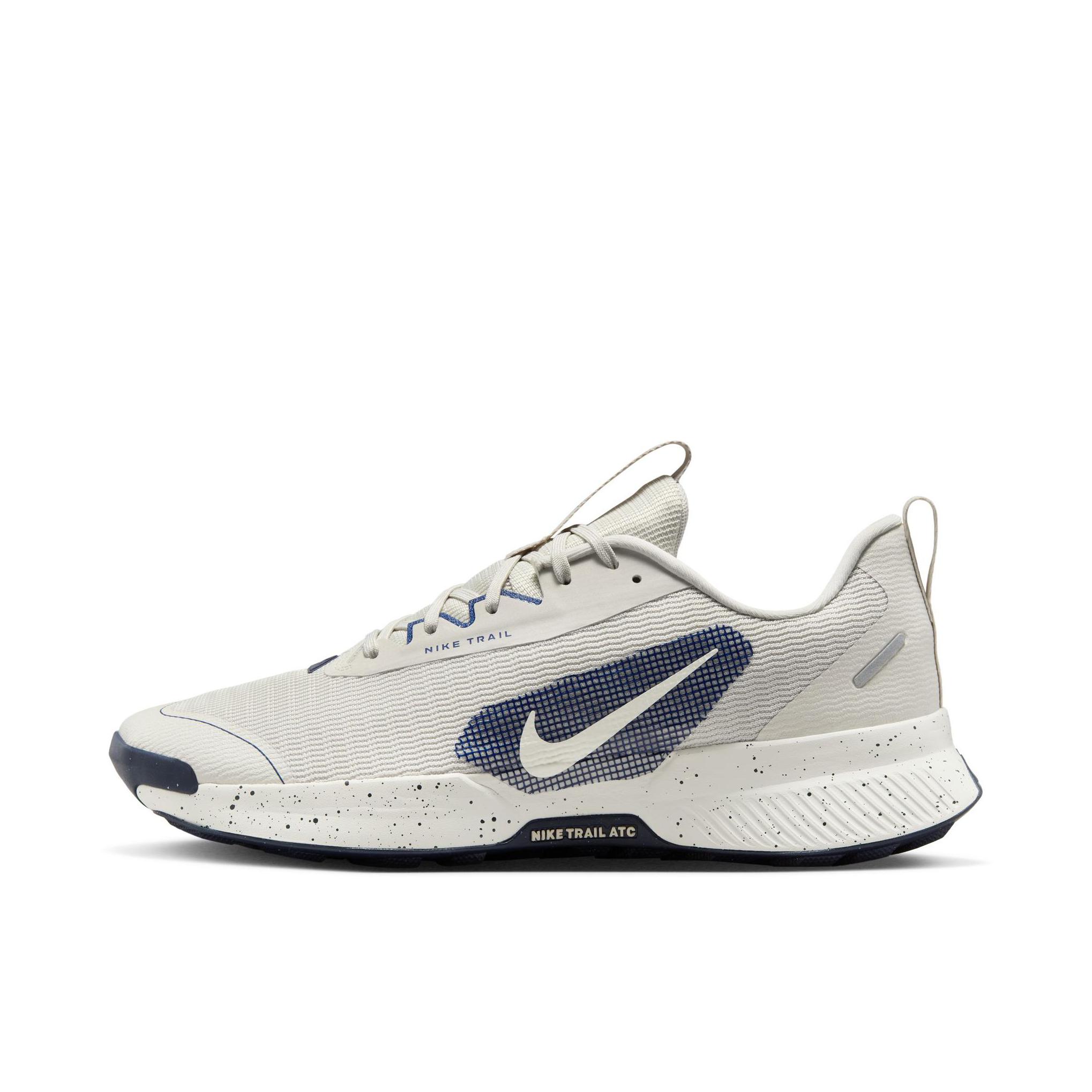 推荐商品：Nike Juniper Trail 3 跑鞋 系带健步橡胶防滑耐磨舒适缓震轻便透气时尚百搭支撑短跑 白色/蓝色
