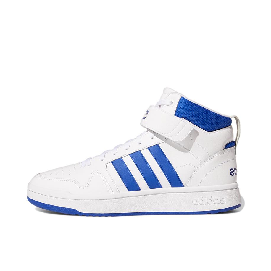 推荐商品：adidas neo Postmove 板鞋 舒适透气防滑耐磨休闲百搭包裹性 中帮/白色/深蓝