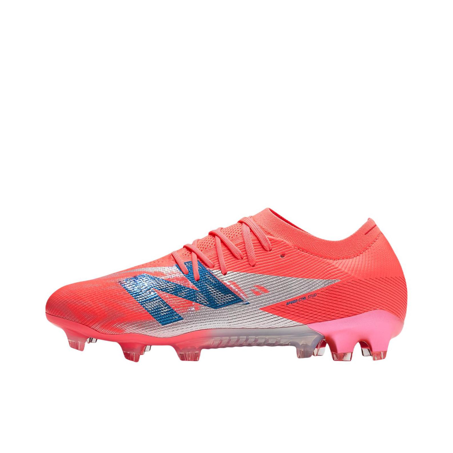 推荐商品：New Balance Furon ELITE V8 FG 防滑 耐磨 平跟 足球鞋 D宽/红色/蓝色