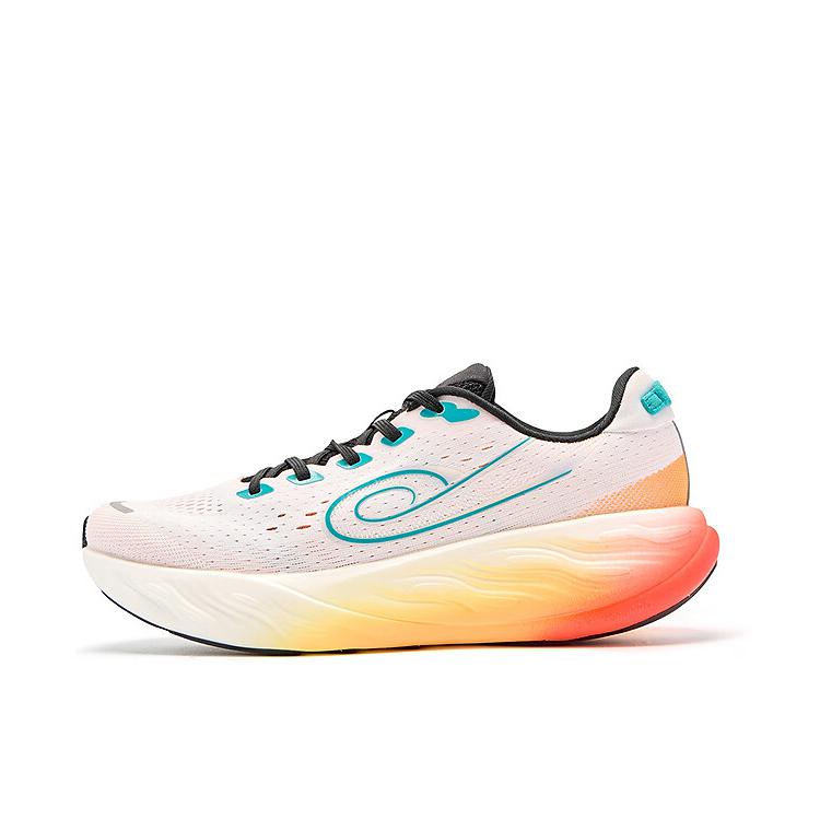 推荐商品：乔丹体育 巭PRO 跑鞋 运动透气减震竞速网面软底回弹防滑轻便 白色/橙色