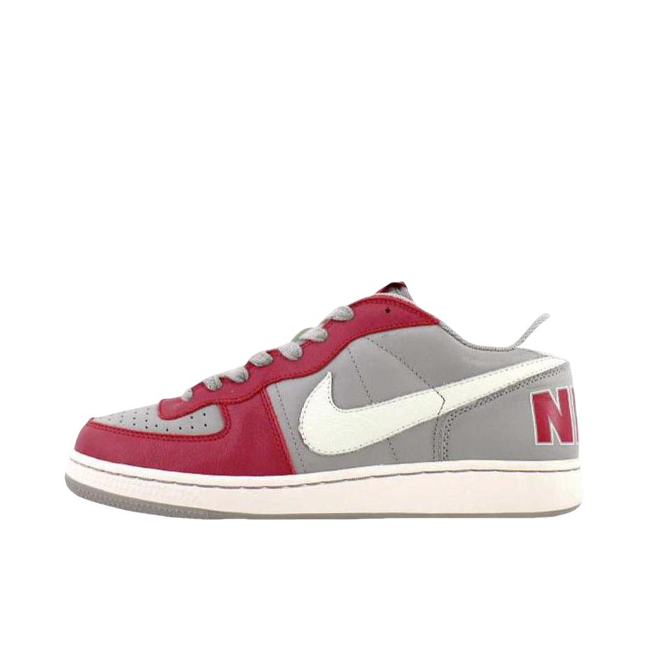 推荐商品：Nike Terminator 板鞋 防滑耐磨潮流复古抓地透气缓震休闲 浅灰色/红色/白色
