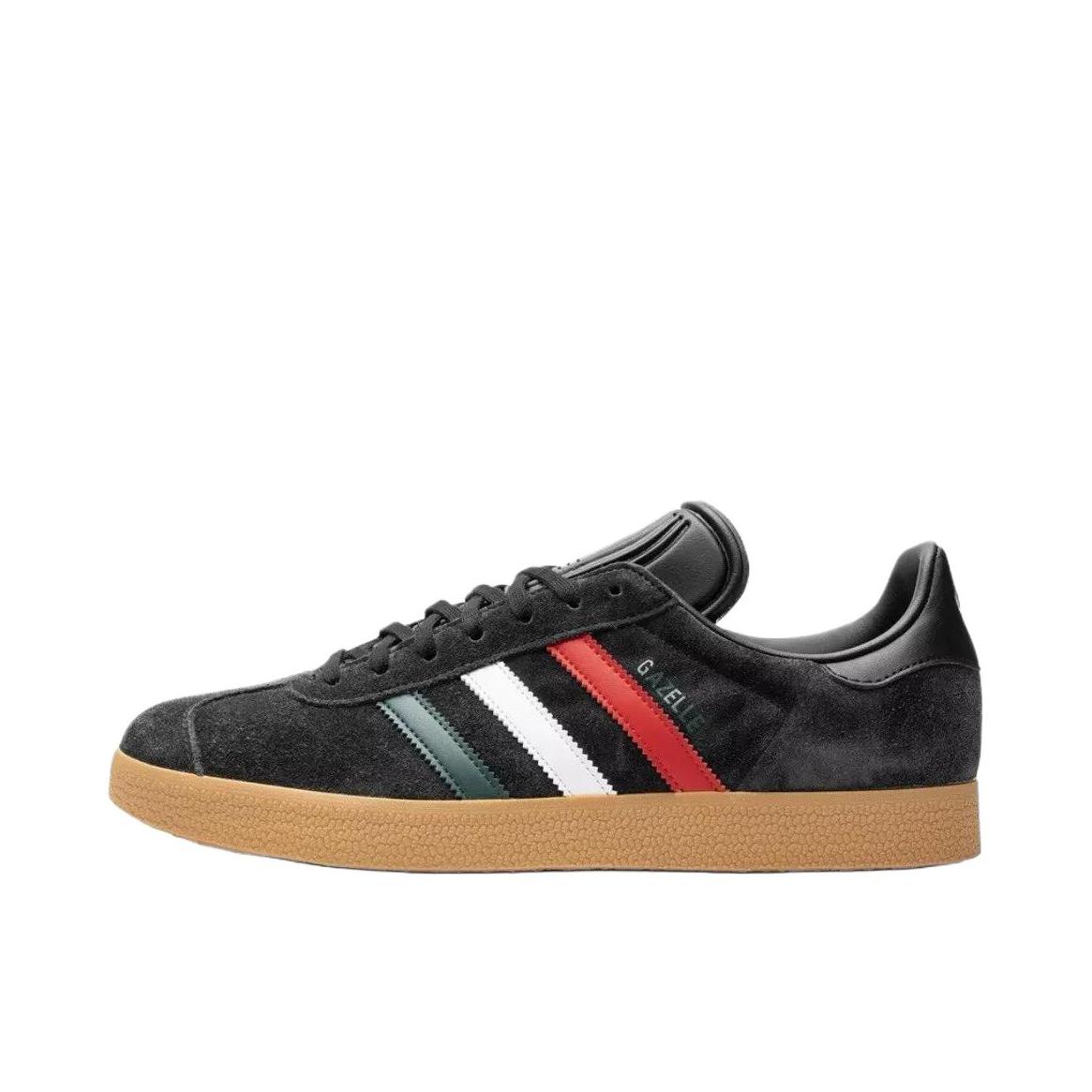 推荐商品：adidas Originals Gazelle T头鞋 德训鞋 板鞋 轻便复古薄底舒适百搭减震耐磨贴合圆头 碳黑色/褐色