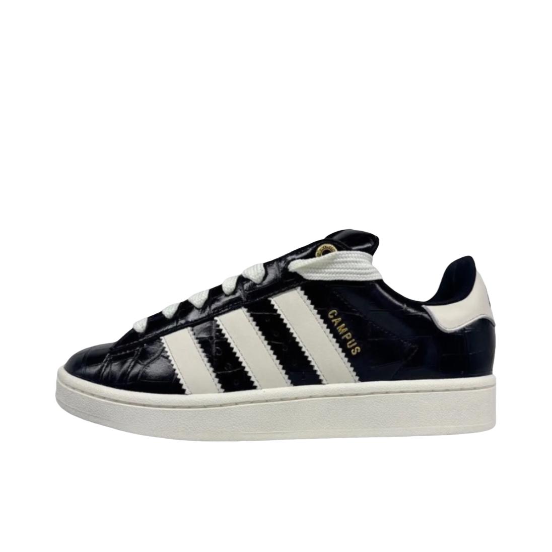 推荐商品：adidas Originals Campus 00s 板鞋 面包鞋 复古缓震透气轻便薄底贴合耐穿圆头包裹性平跟支撑 BAPE联名/黑色