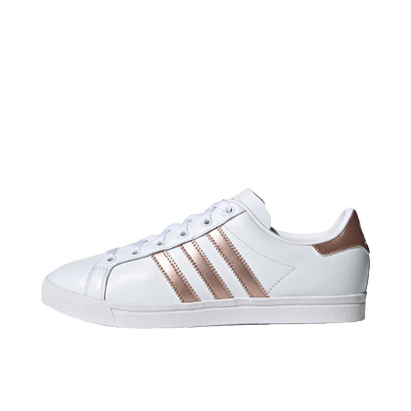 推荐商品：adidas Originals Coast Star 板鞋 防滑耐磨休闲复古轻便透气网球风轻运动 White/Gold 白色/铜金属
