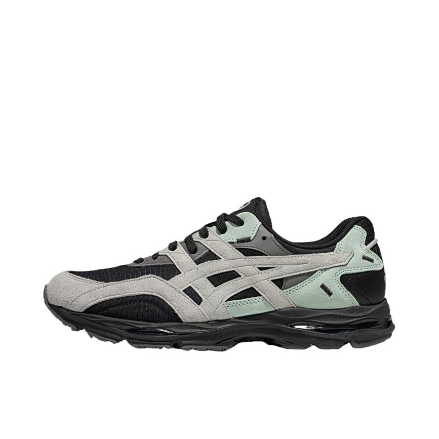 推荐商品：Asics/亚瑟士 Gel-MC Plus 跑鞋 防滑耐磨网面透气舒适减震织物合成革复古百搭潮流 黑色/土灰色