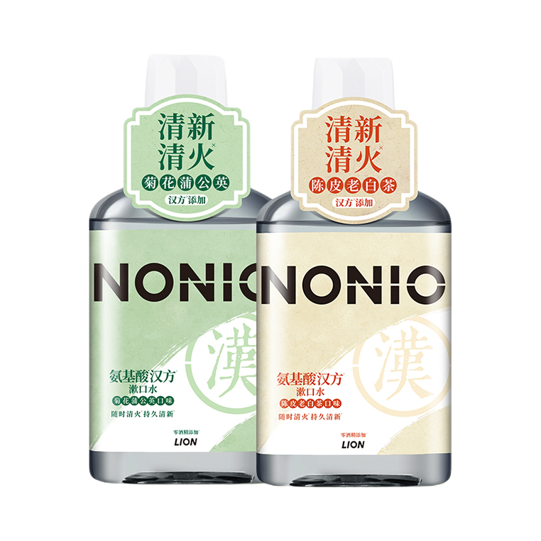 推荐商品：nonio 蒲公英陈皮老白茶漱口水套装 清洁口腔长效清新