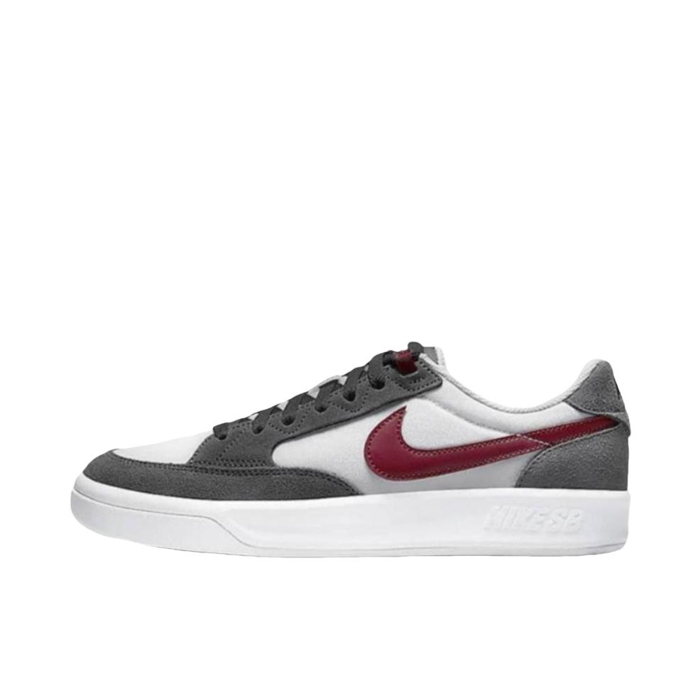 推荐商品：Nike SB Adversary 滑板鞋 板鞋 复古潮流耐磨透气舒适休闲轻便 灰色/红色